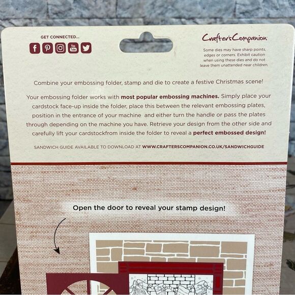 Crafters Companion Embossing Folder Metal Die Stamp 3/p Set A Winters Tale NWT - Picture 6 of 6
